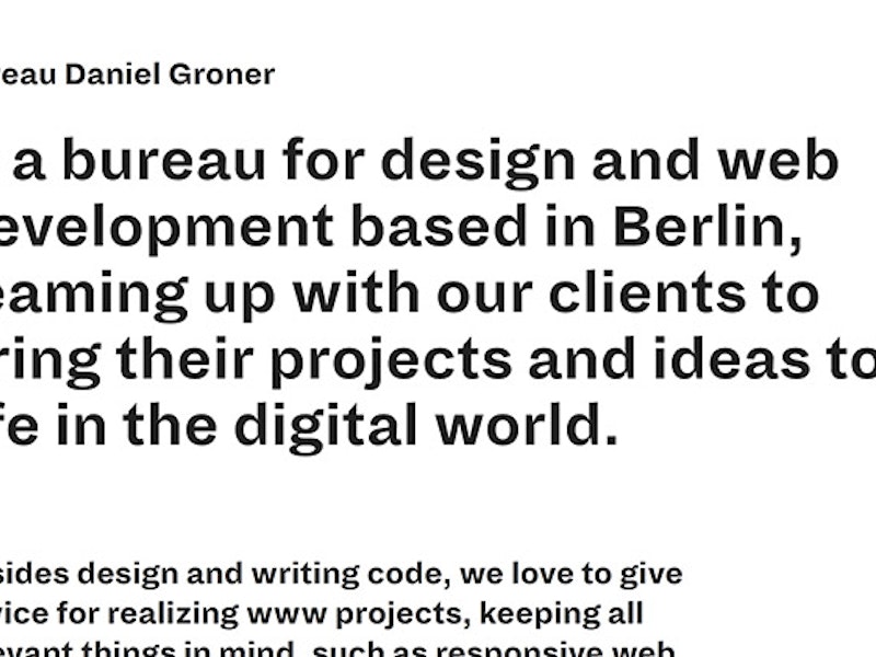 Bureau Daniel Groner