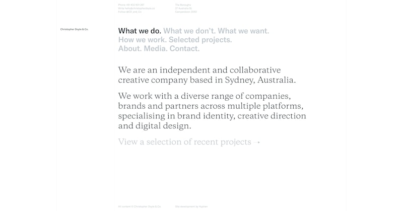 Christopher Doyle &amp; Co.