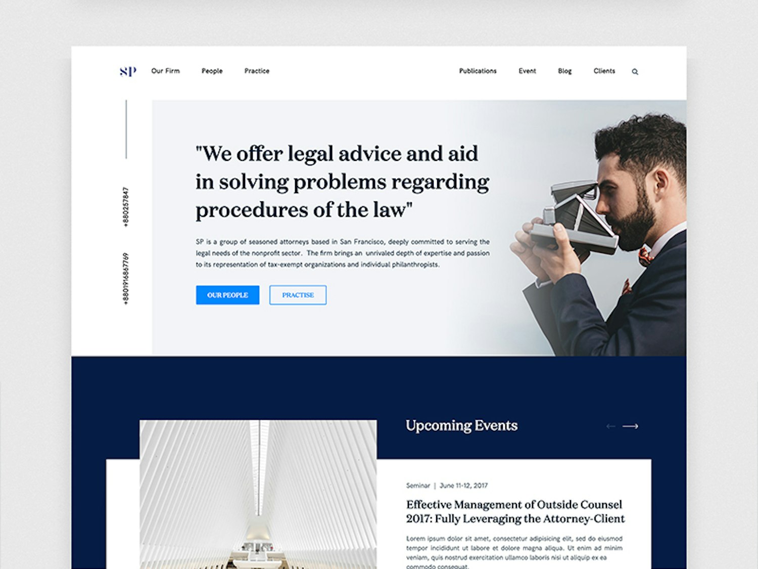 https://dribbble.com/shots/4019641-Lawyer-Website-Exploration