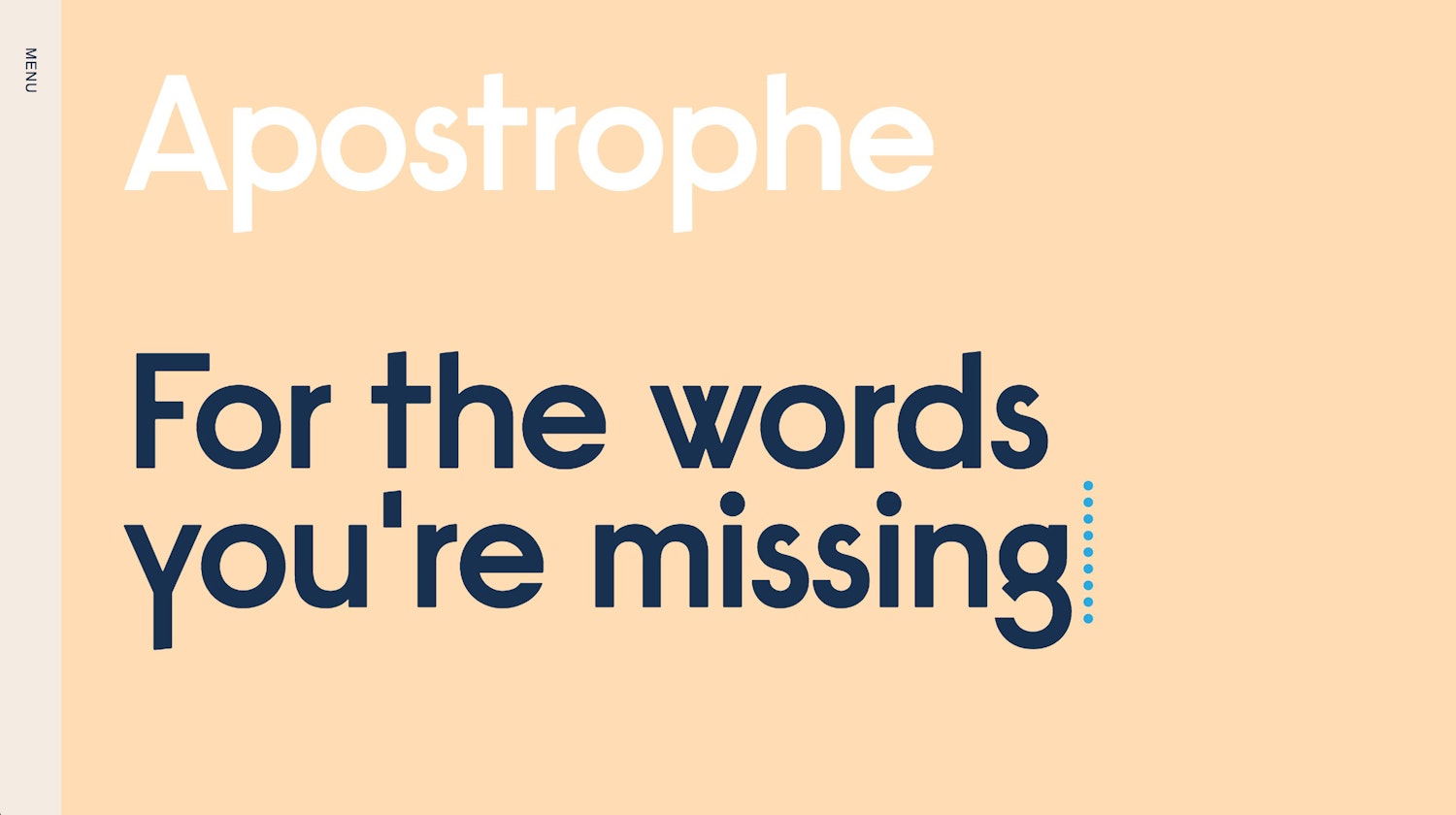 https://apostrophe.xyz/