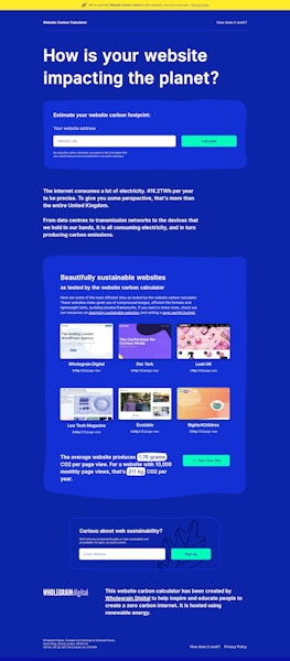 Website Carbon Calculator