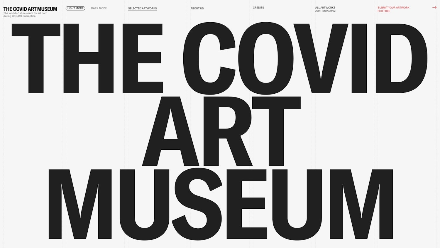 https://www.covidartmuseum.com/