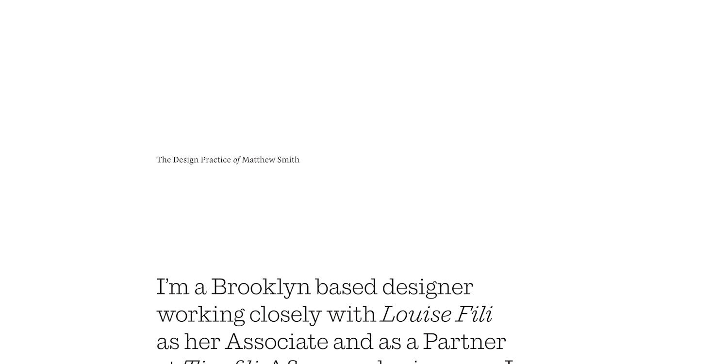 Matthew Smith Admire The Web