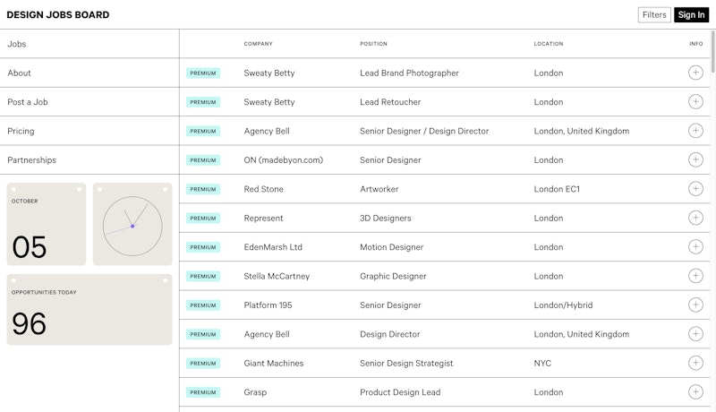 Design Job Board