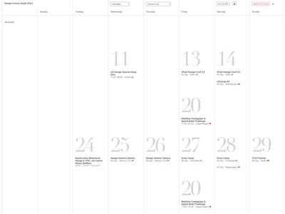 Design Events