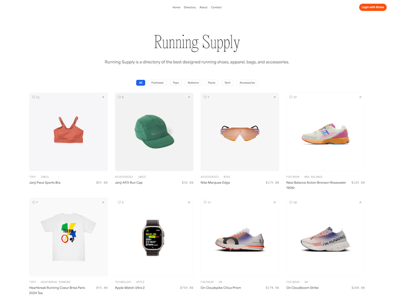 Running Supply