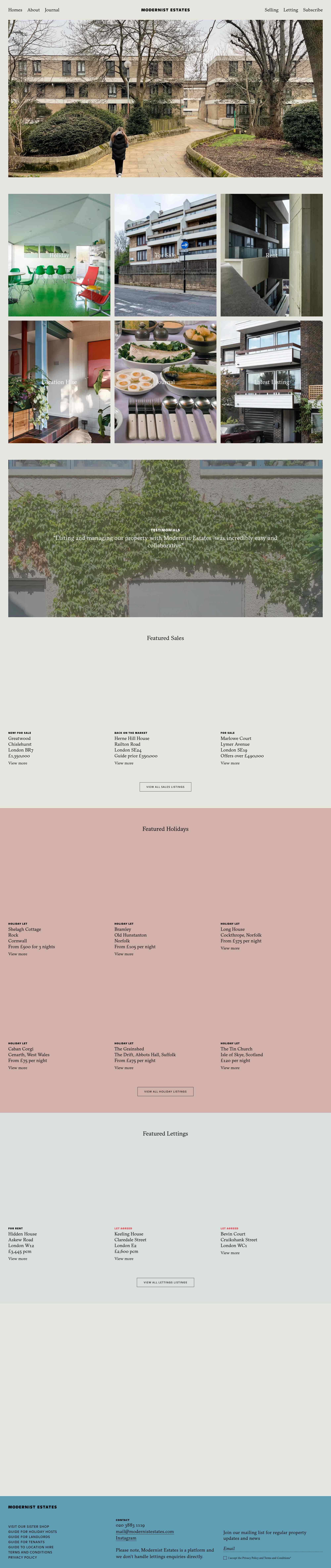 Modernist Estates